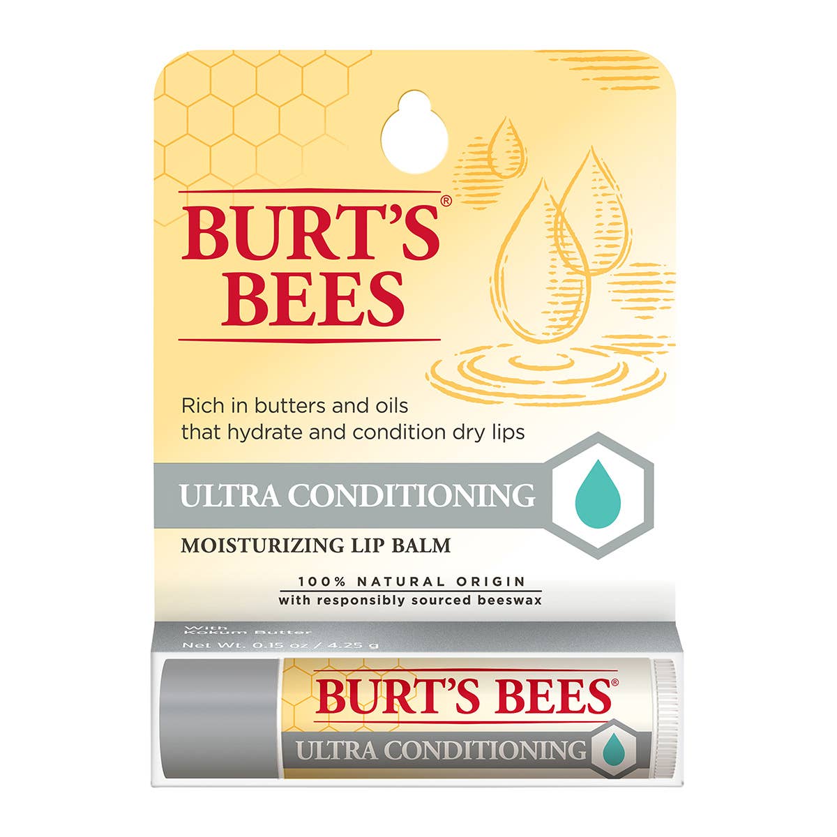 Burt's Bees - Ultra Conditioning Lip Balm With Beeswax + Coconut Oil