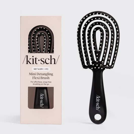 KITSCH - Mini Black Detangling Flexi Brush