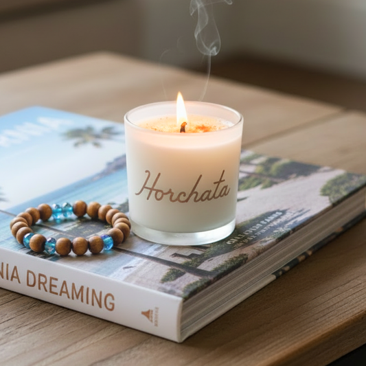 SIN-MIN - Horchata Candle - (Sweet Cinnamon & Vanilla Scented) - 10 oz