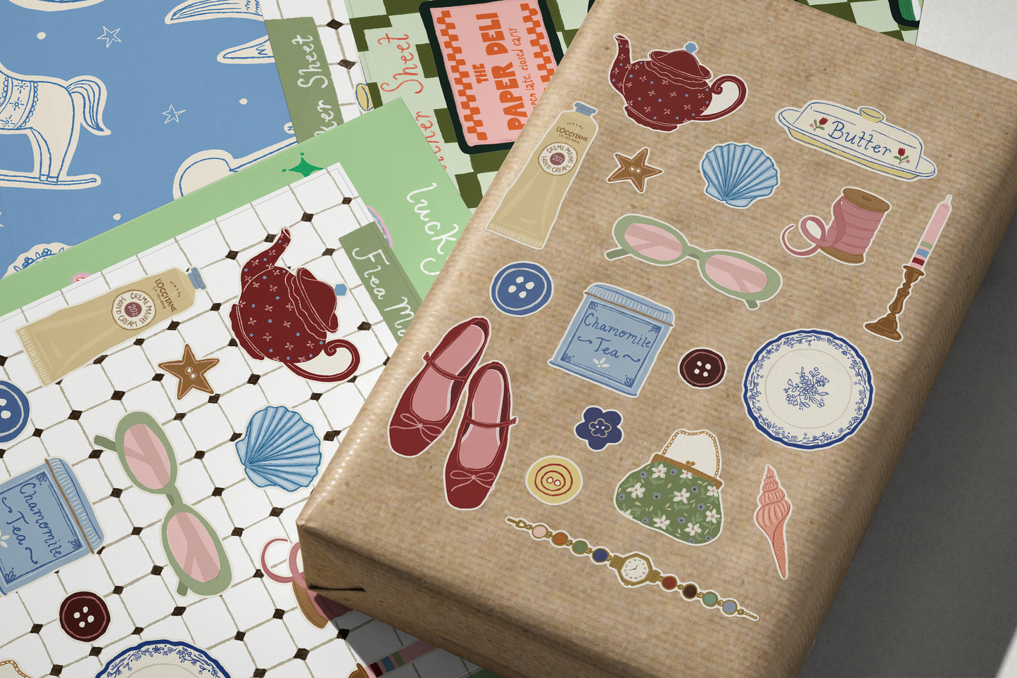Pink Pigeon Studio - Flea Market Sticker Sheet
