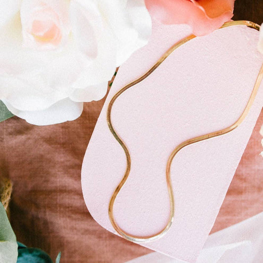 Mauve Jewelry Co. - Jade Herringbone Necklace