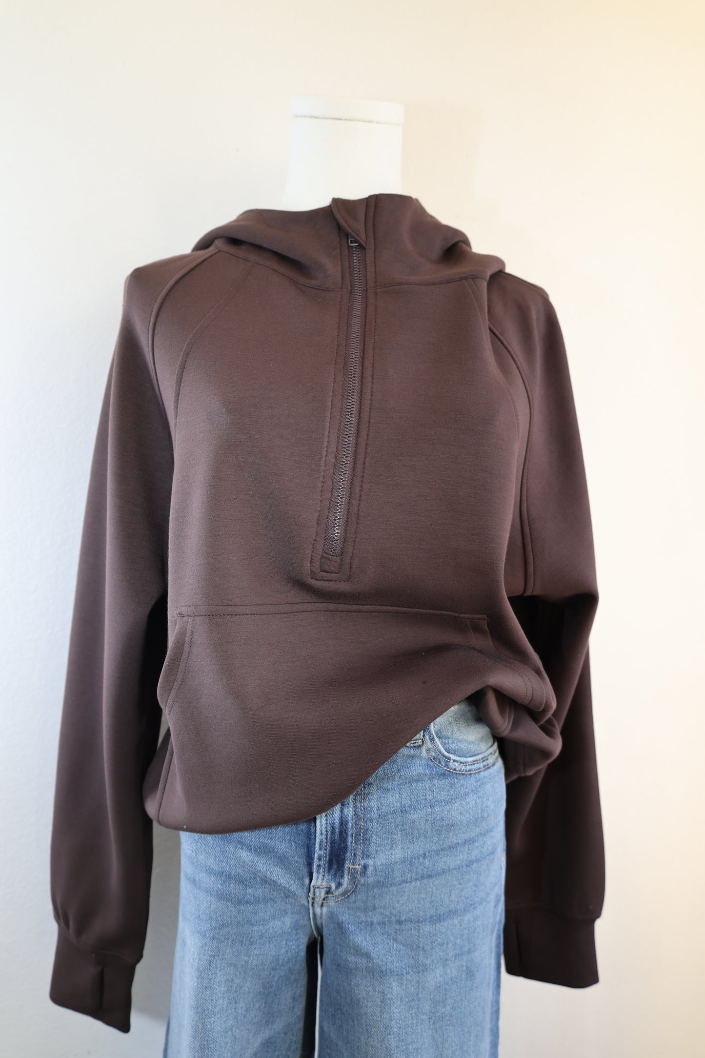 Rae Mode - MODAL SCUBA QUARTER ZIP HOODIE JACKET
