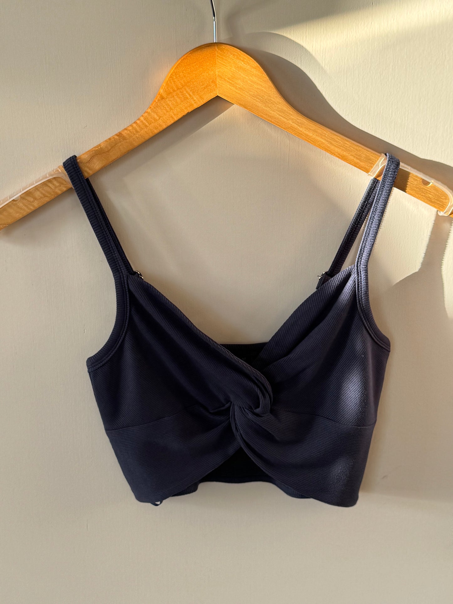 Dress Forum - Knit Twist-knot Sweetheart-neck Cropped Tank