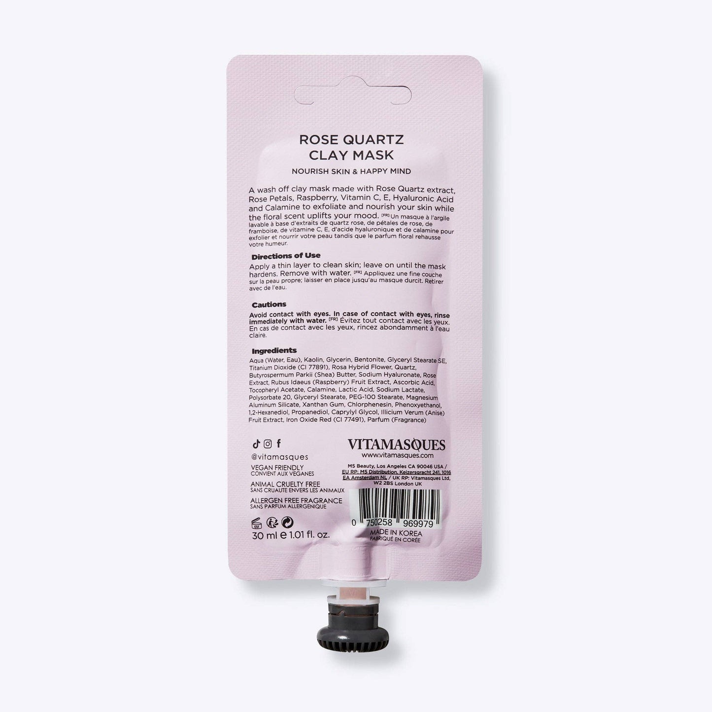 Vitamasques - Rose Quartz Clay Mud Mask