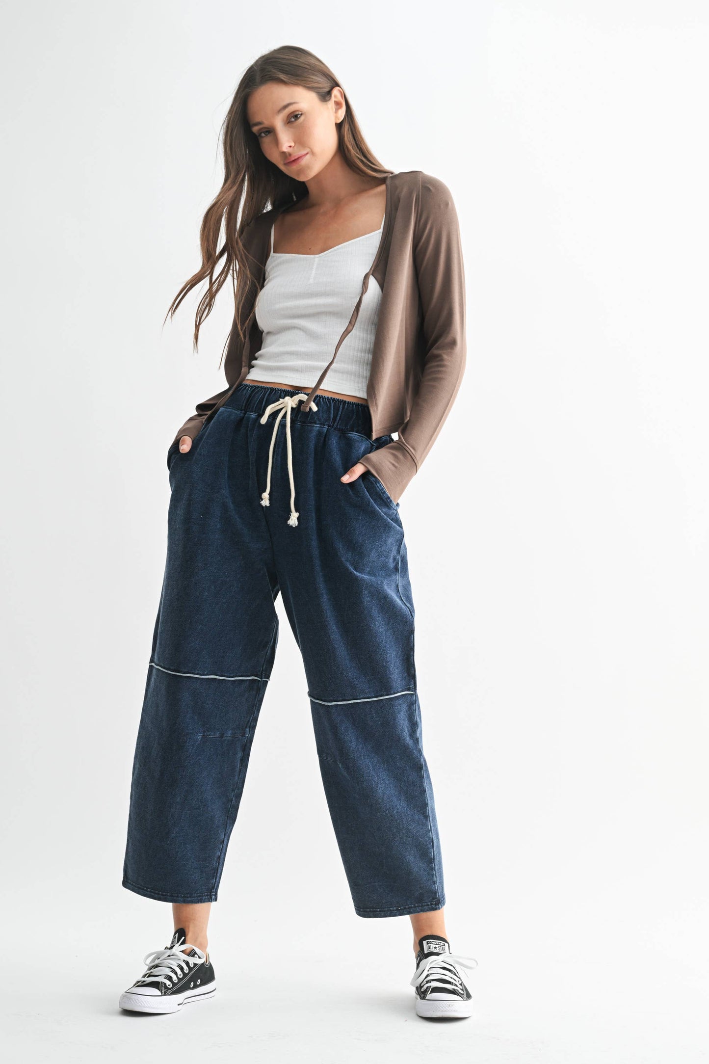 Mono B - Charming Ballet Tie-Front Sweater