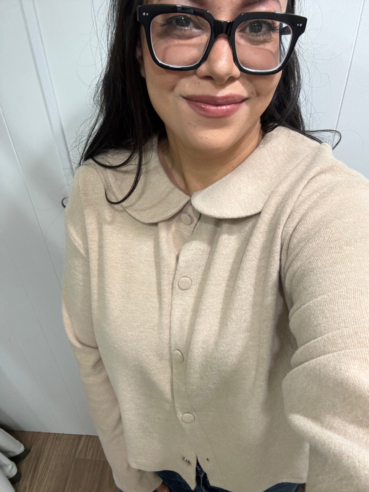Meet On Main Peter Pan collar sweater