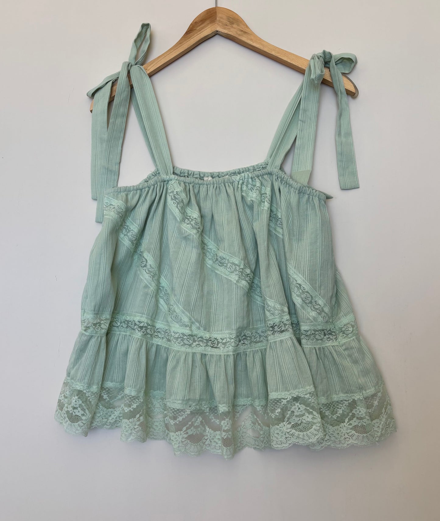 By Together - Woven Cotton Sleeveless Tie Strap Top