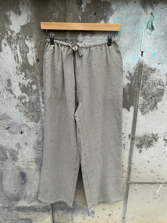 Wishlist - Gingham Woven Wide-leg Pants