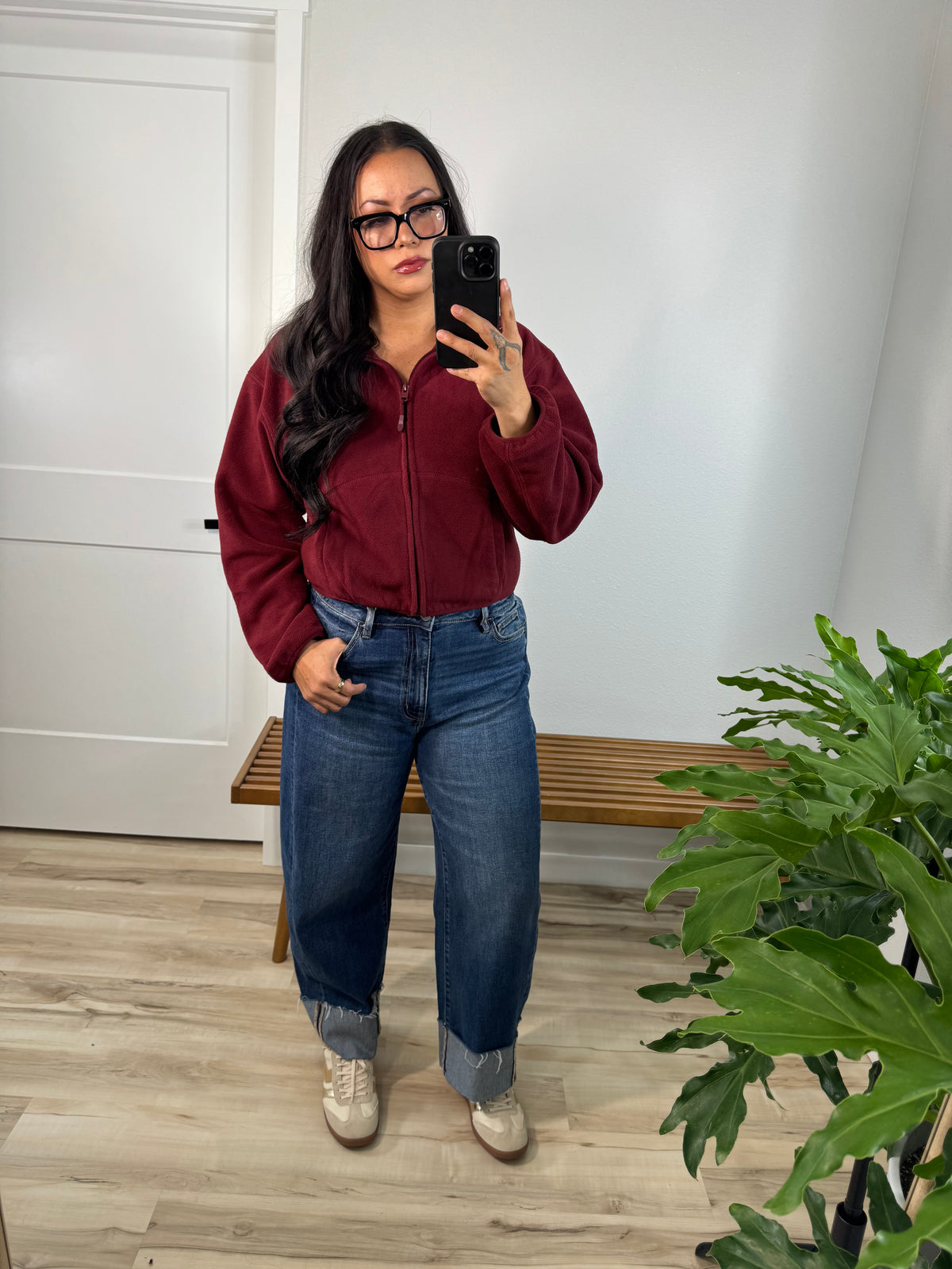 What's The Forecast cozy zip up jacket