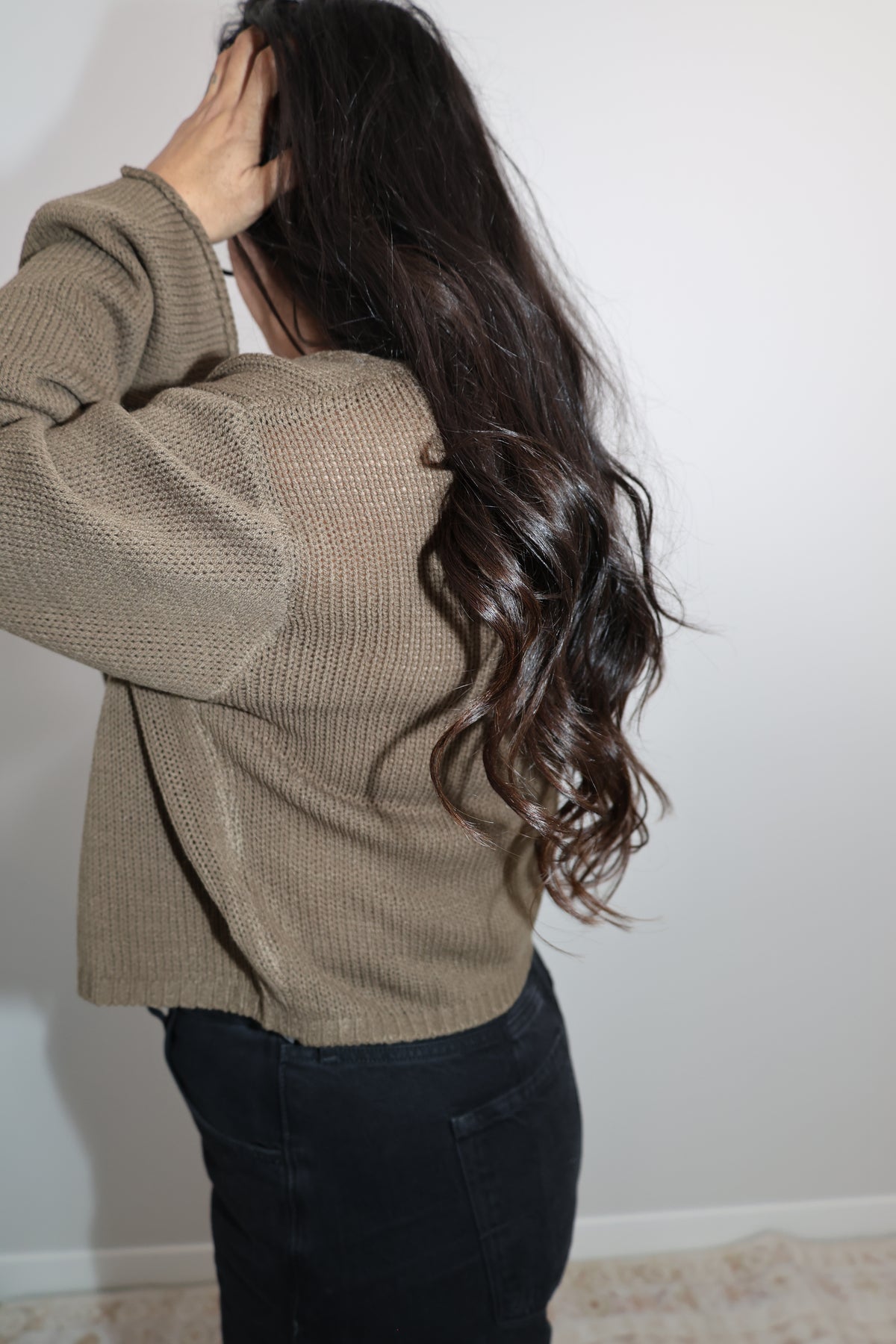 Can't Lose button front easy knitted cardigan