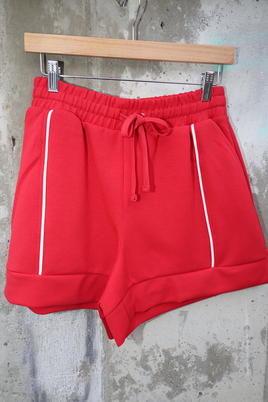 Rae Mode - Modal Poly Shorts w/ White Piping