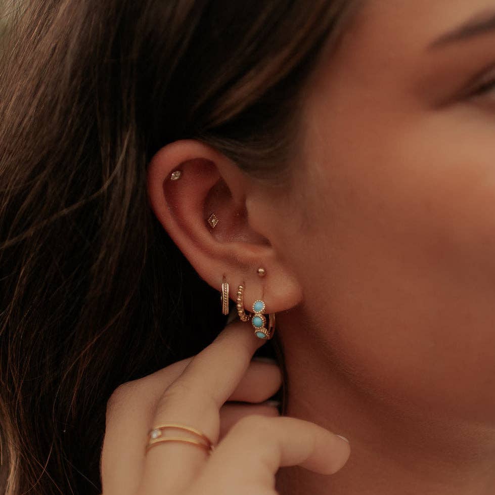 Mauve Jewelry Co. - Goldie Dot Flat Back Studs