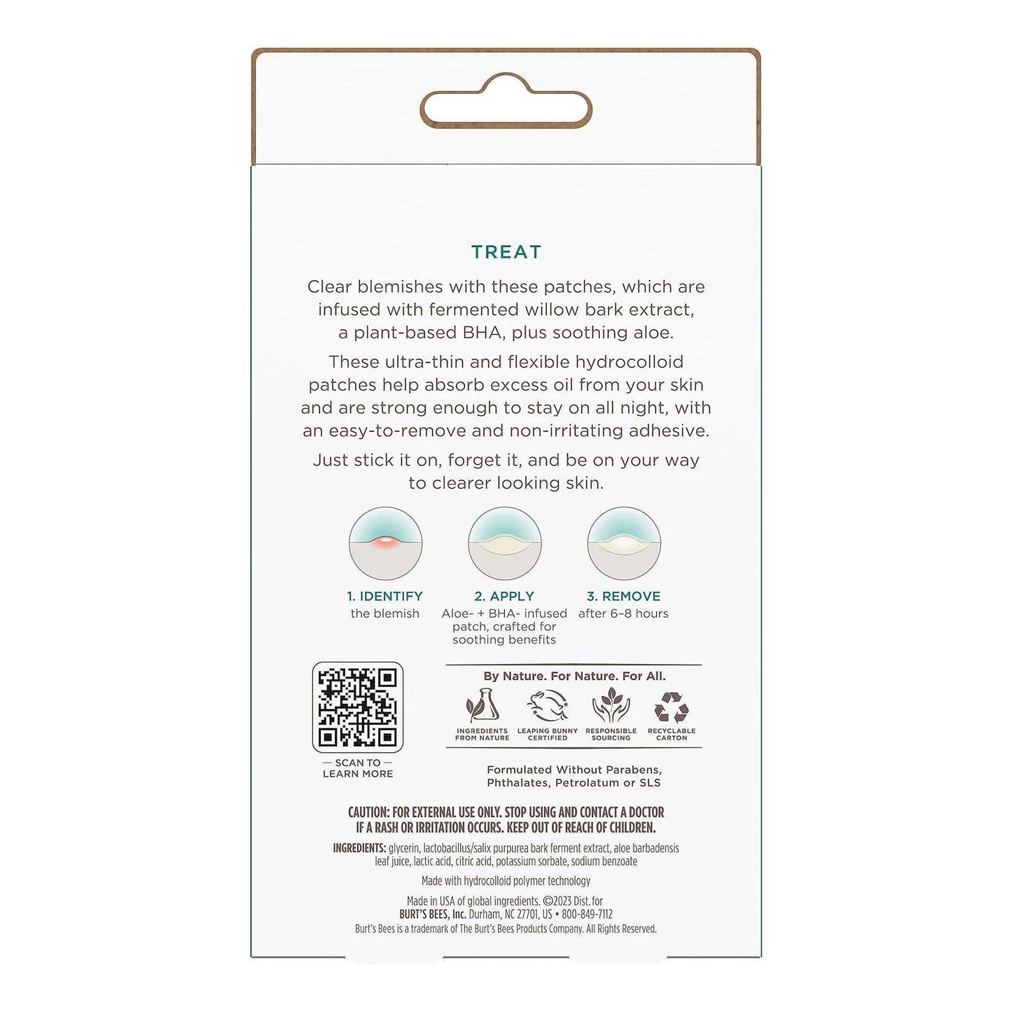 Burt's Bees - Clear & Balanced Herbal Blemish Patches 24 Count