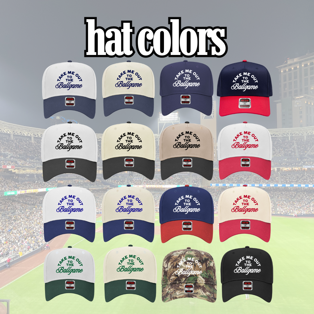 Ruby Moon - Take Me Out To The Ballgame-Baseball Game Hat