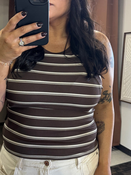 MIOU MUSE - Padded High Neck Tank