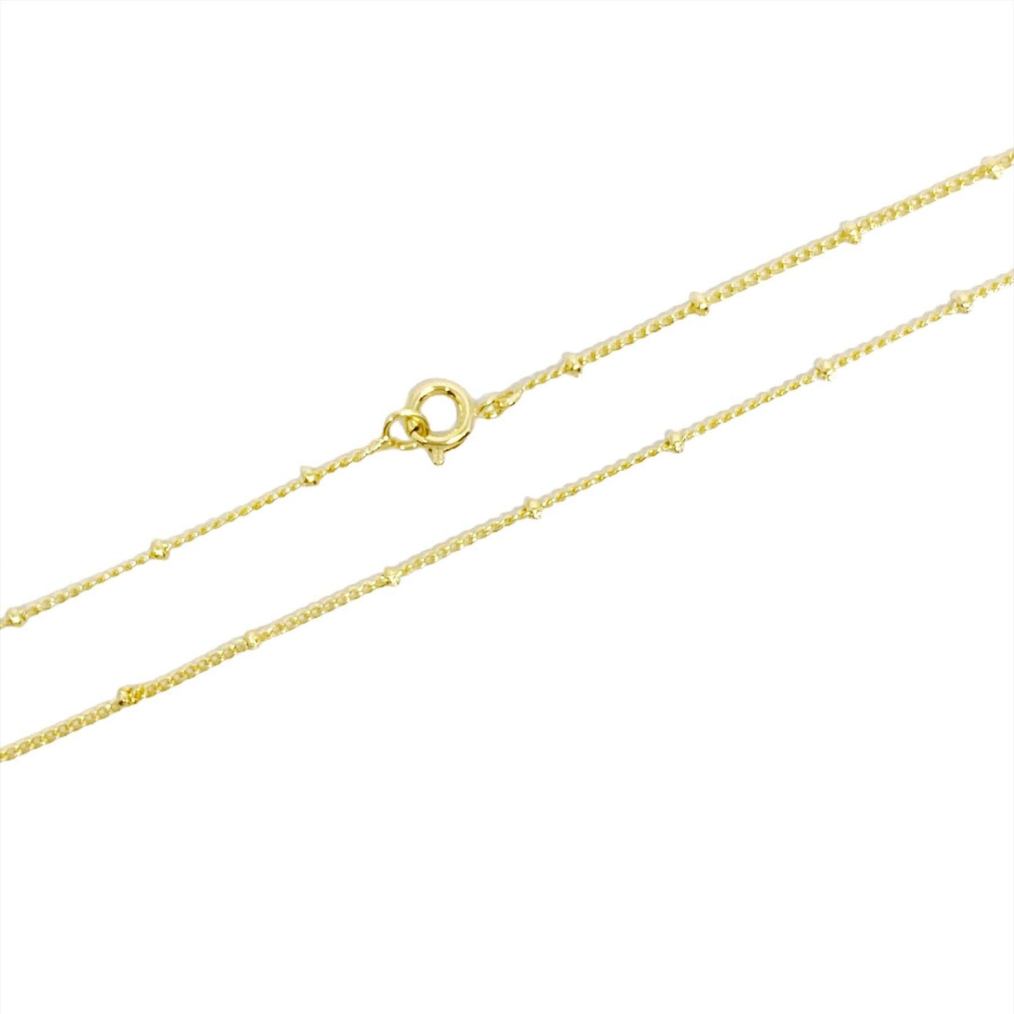 GoldFi - 18k Gold Filled 1mm Satellite Chain 18"