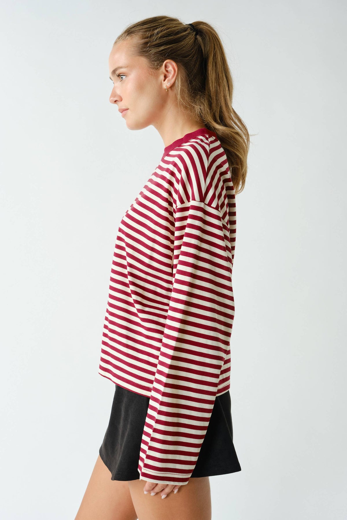 Mono B - Horizon Striped Long-Sleeve Tee
