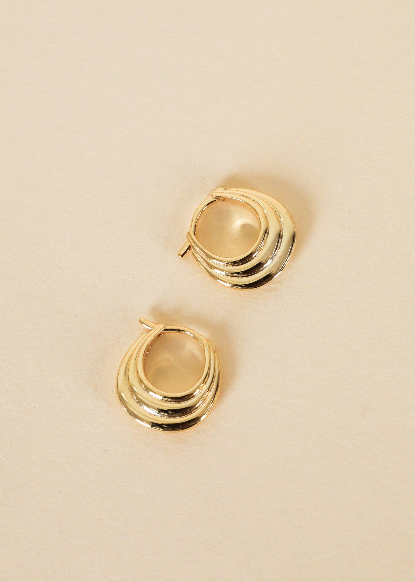 JaxKelly - Gold Hoop - Triple Arch - Earrings