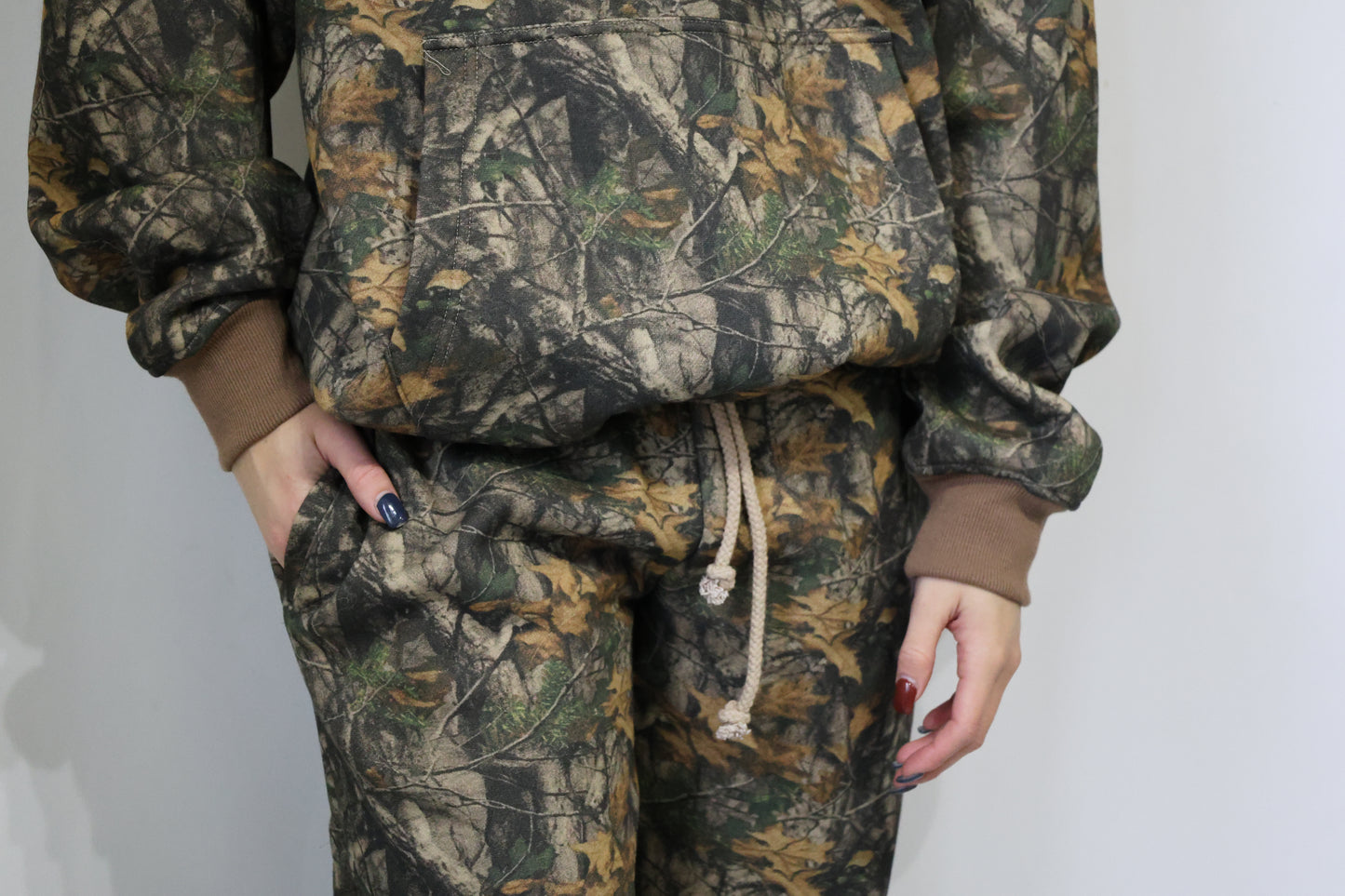 TICTOC - BAYOU Dark Woodland Camo Lounge Fleece Classic Hoodie