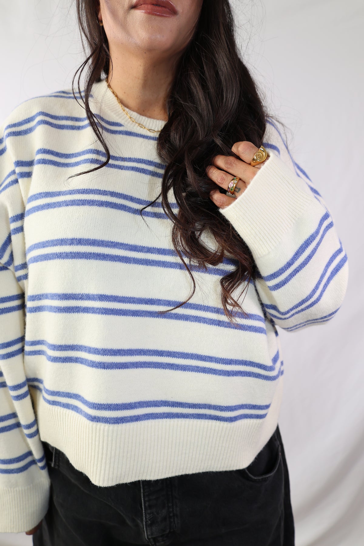 Remember When oversized stripe sweater