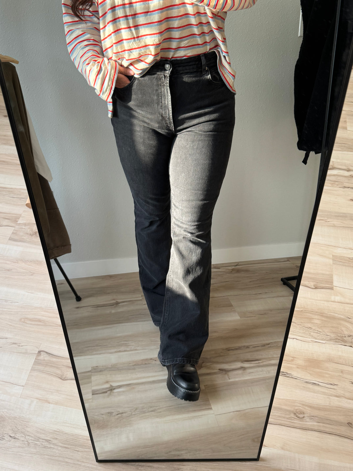 Double Knot High Rise Straight Jean