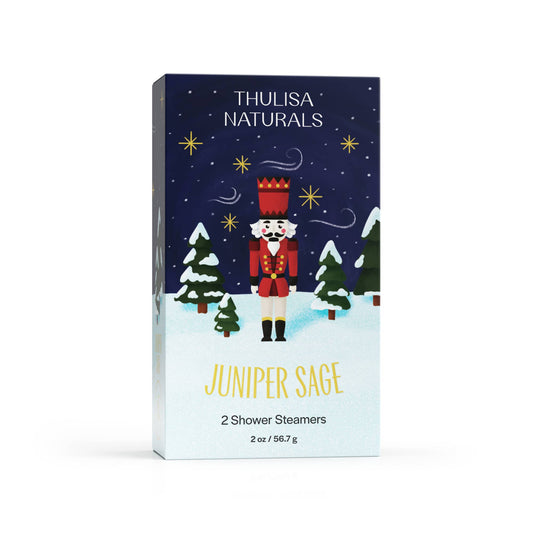 Thulisa Naturals™  | Bath + Body - Juniper Sage Shower Steamers | Stocking Stuffer |  2 pack