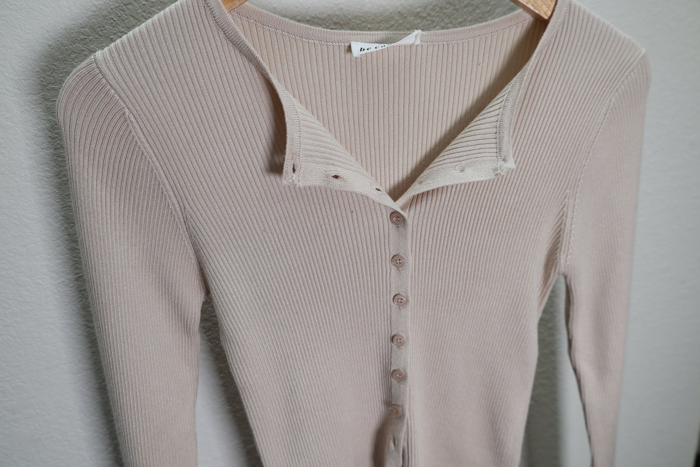 Be Cool - RIBBED BUTTON UP CARDIGAN