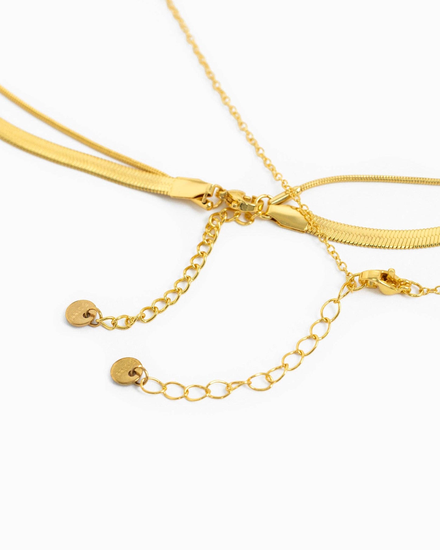 Stainless 3 Layered CZ Cross & Baguette Pendant Necklace