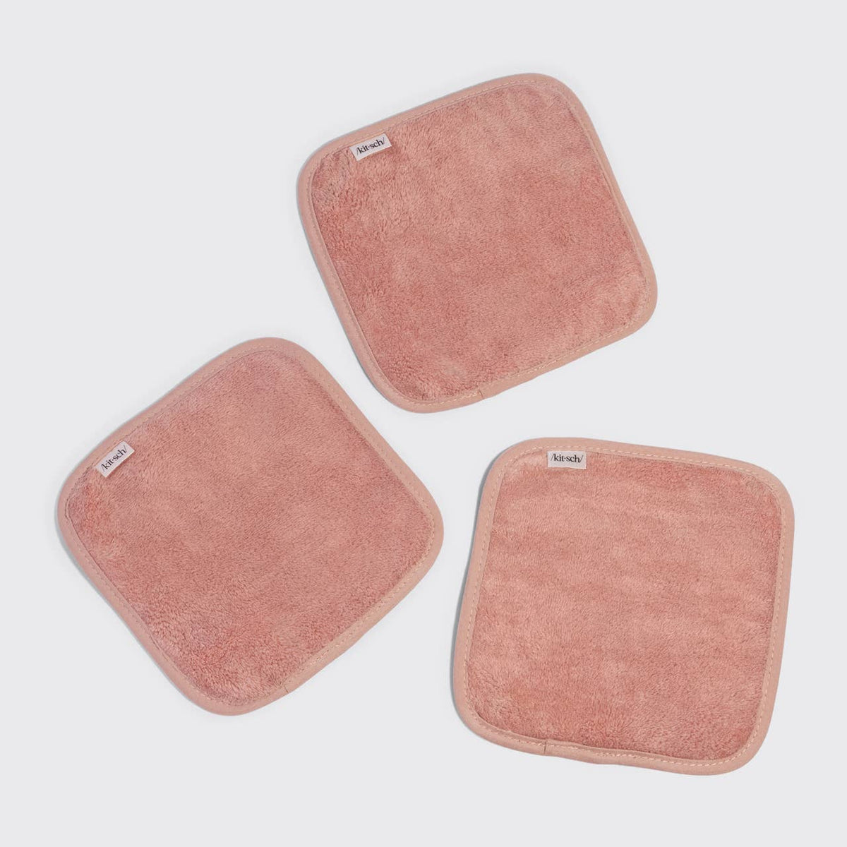 KITSCH - Microfiber Face Towels 3pc Set - Terracotta