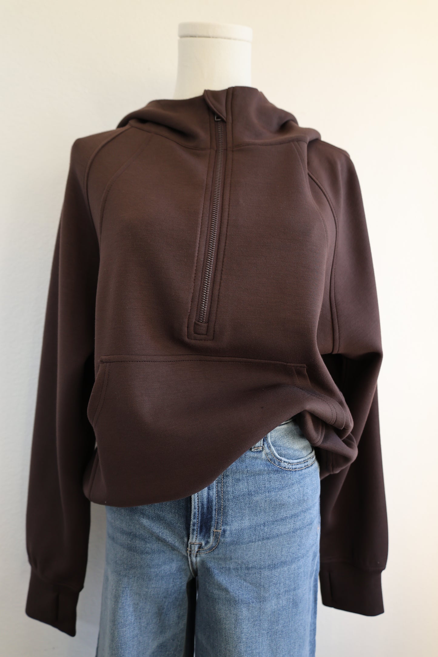 Rae Mode - MODAL SCUBA QUARTER ZIP HOODIE JACKET