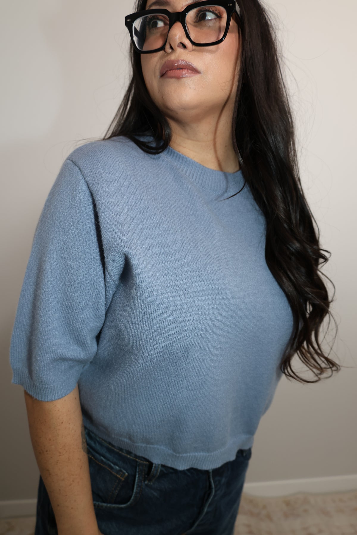 Isn't She Great short sleeve sweater top