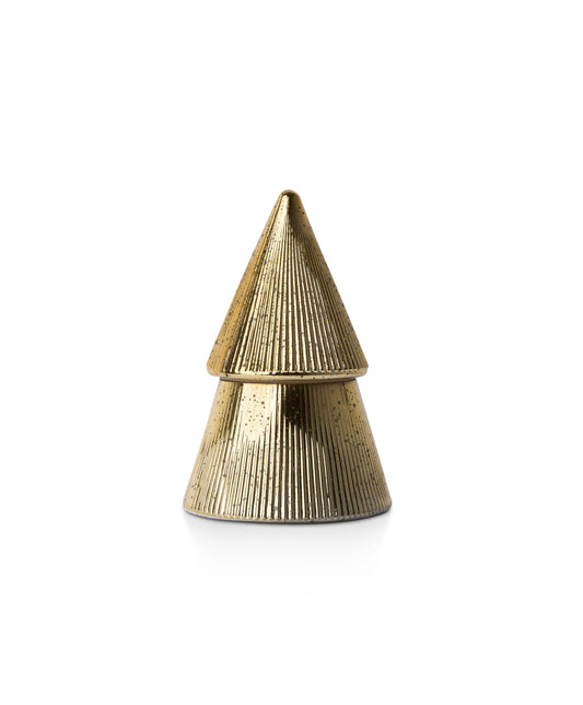 Holiday Champagne - Plaid Tree Glass Candle -