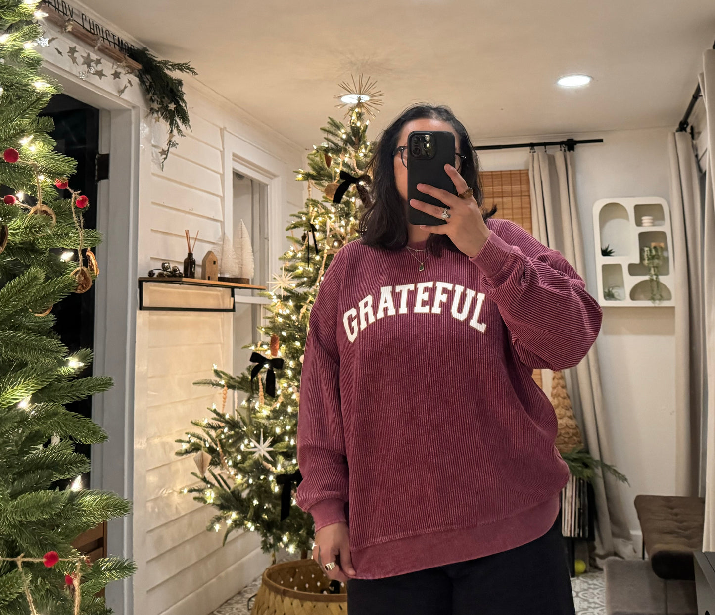 Grateful ribbed pullover crewneck