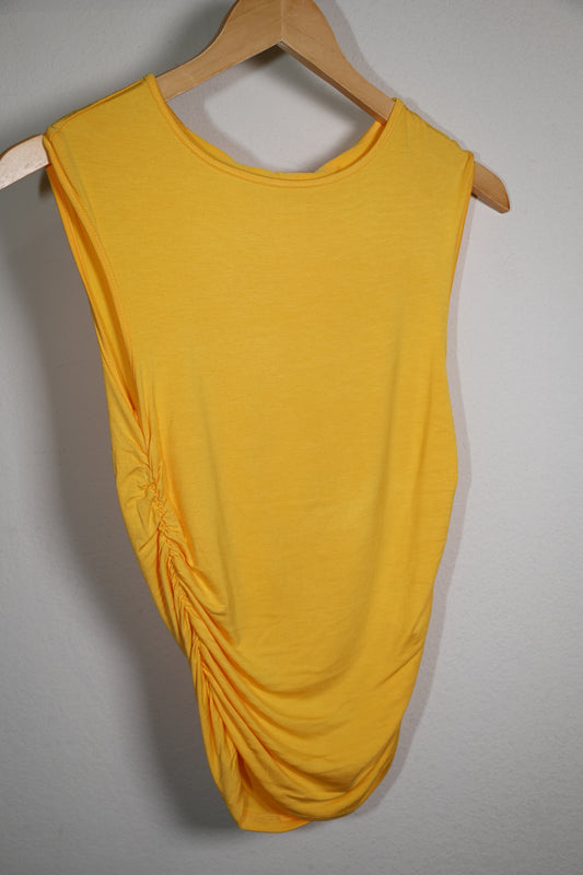 HYFVE -Cap Sleeve Ruched Detail Top