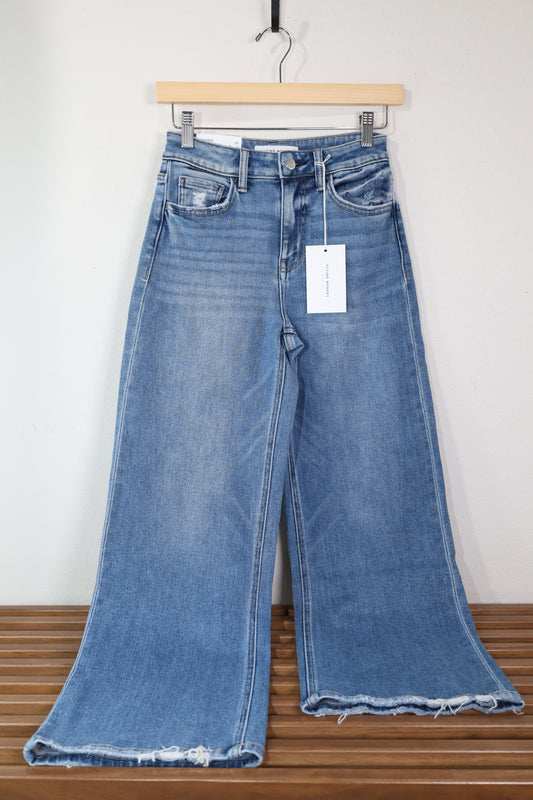 FLYING MONKEY - HIGH RISE CROP WIDE JEANS