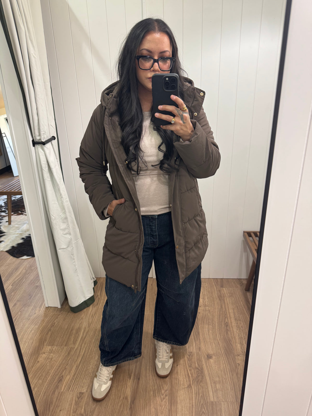 Last Minute Plans long hoodie coat