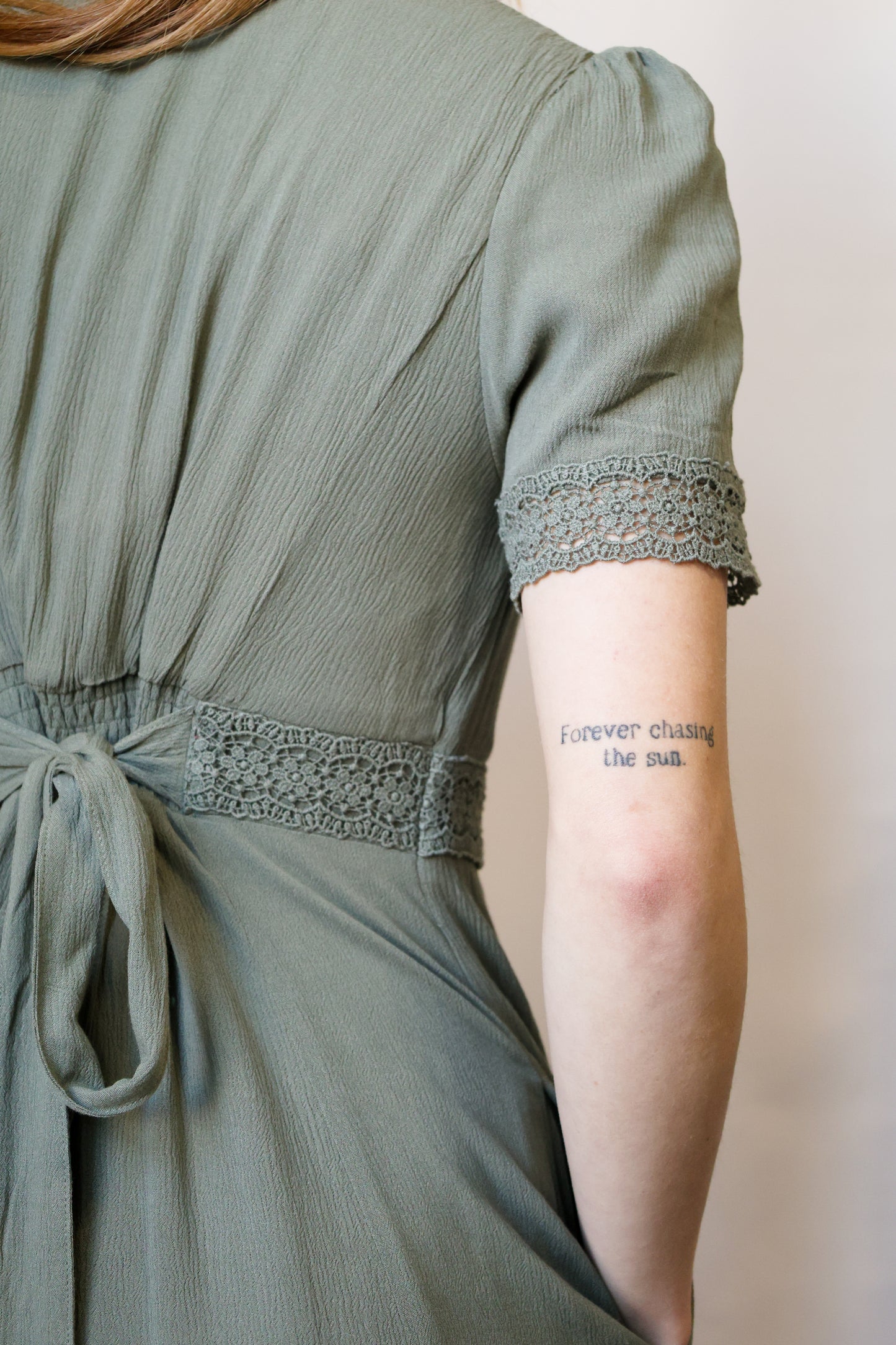 In Loom - LACE TRIM BUTTON DOWN MAXI DRESS