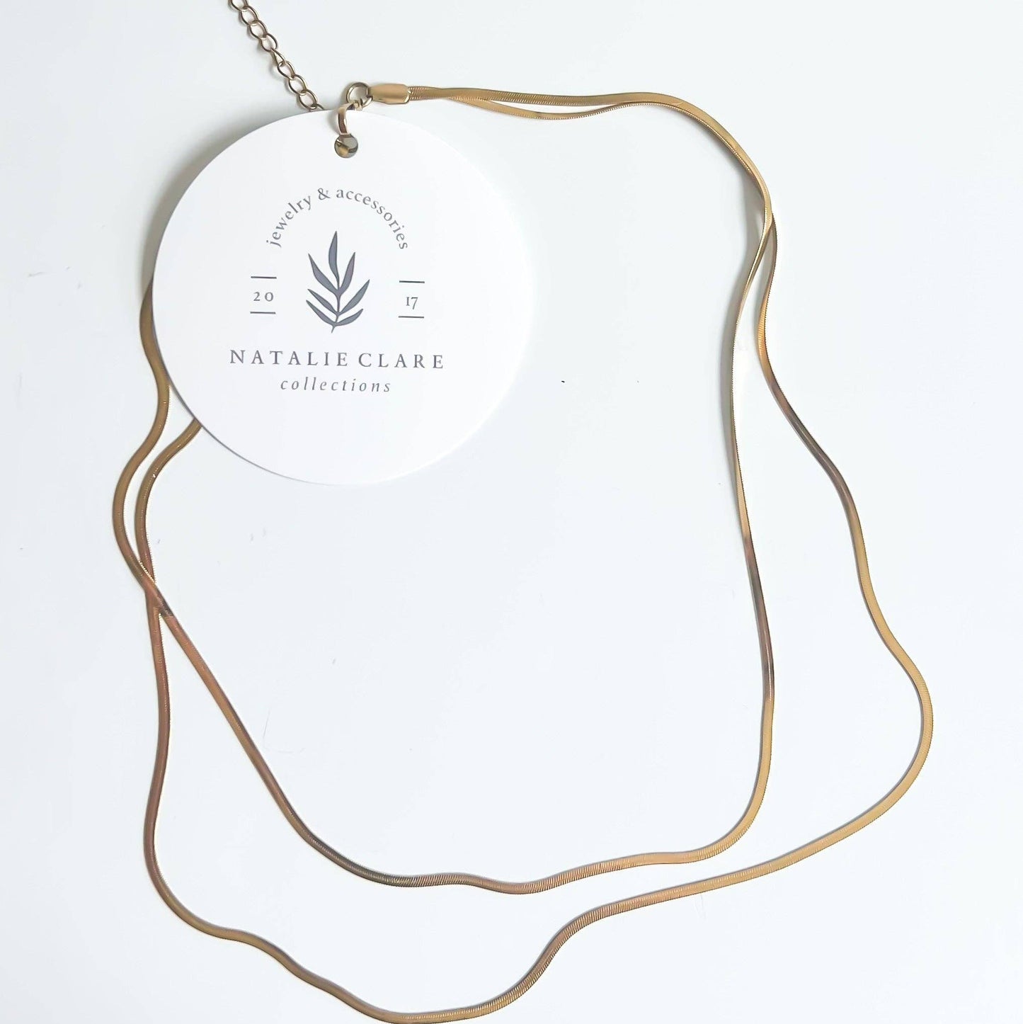 Natalie Clare Collections - Layered Snake Chain Necklace