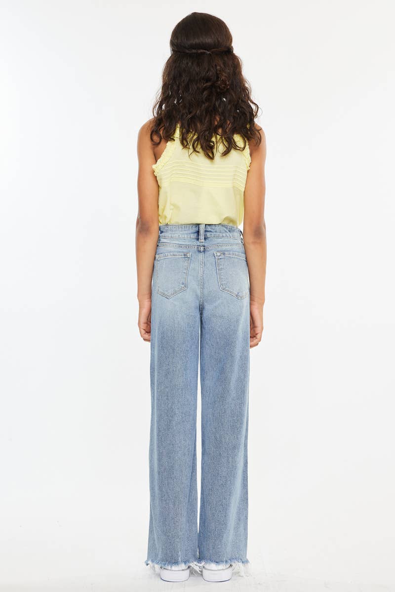 Kan Can USA - YOUTH OPEN PACK HIGH RISE SLIM WIDE JEANS