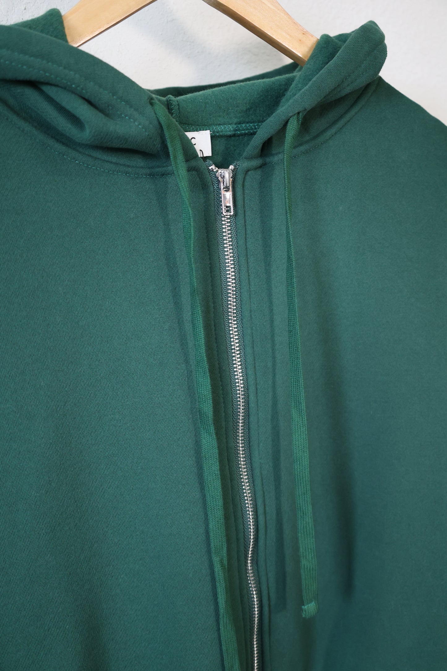 TICTOC - UNIVERSITY Plush Fleece Loose Fit Zip Up Hoodie With Pockets