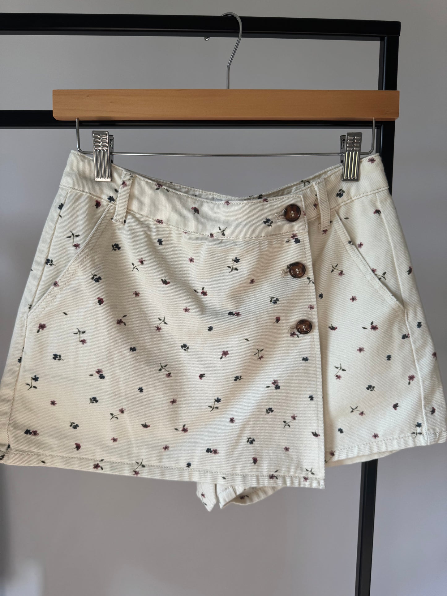 Miou Muse - Micro Floral Wrap Skort