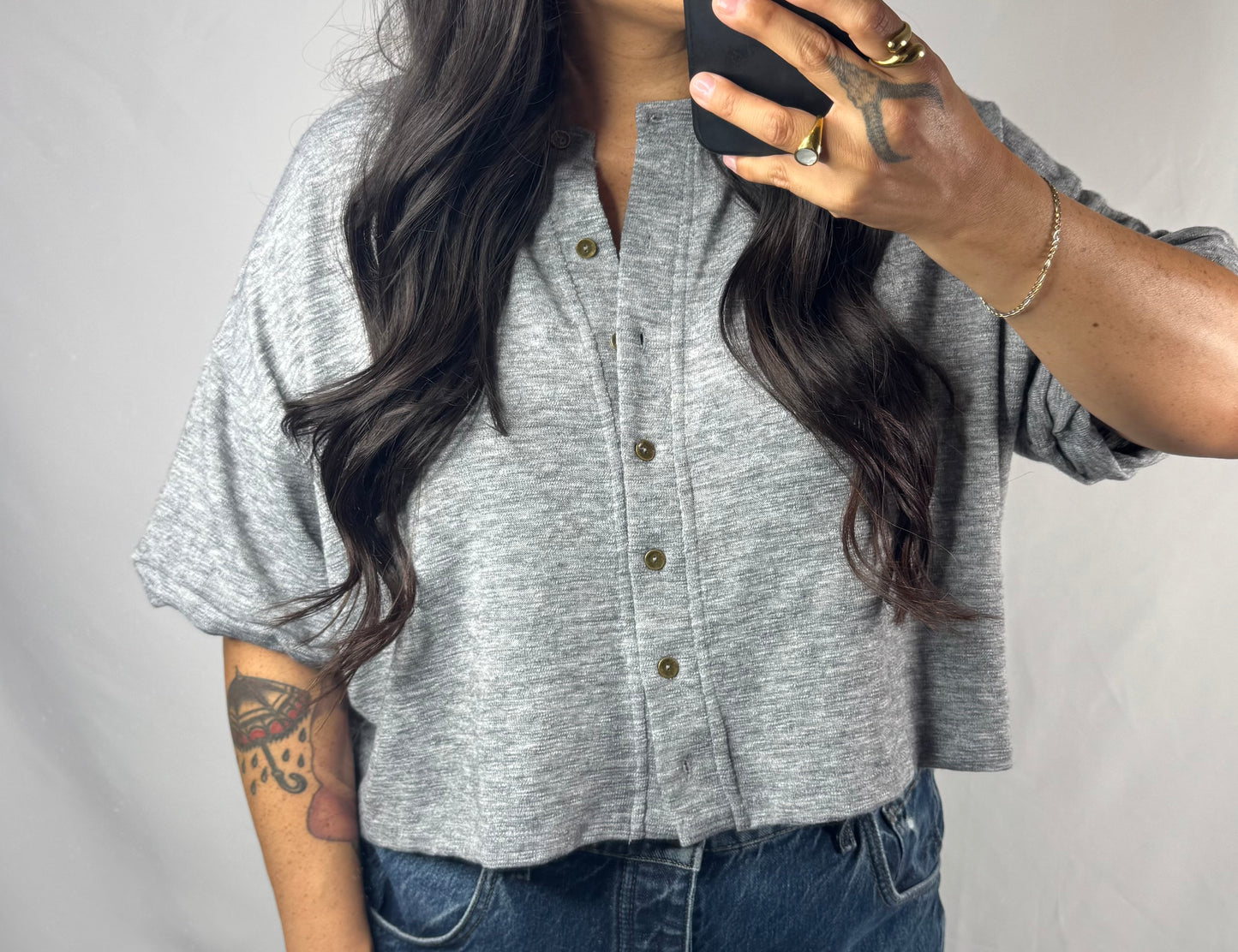 You've Got It short sleeve button up short cardigan