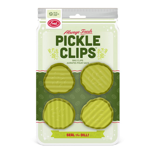 Fred & Friends - PICKLE CLIPS Bag Clips - Set of 4