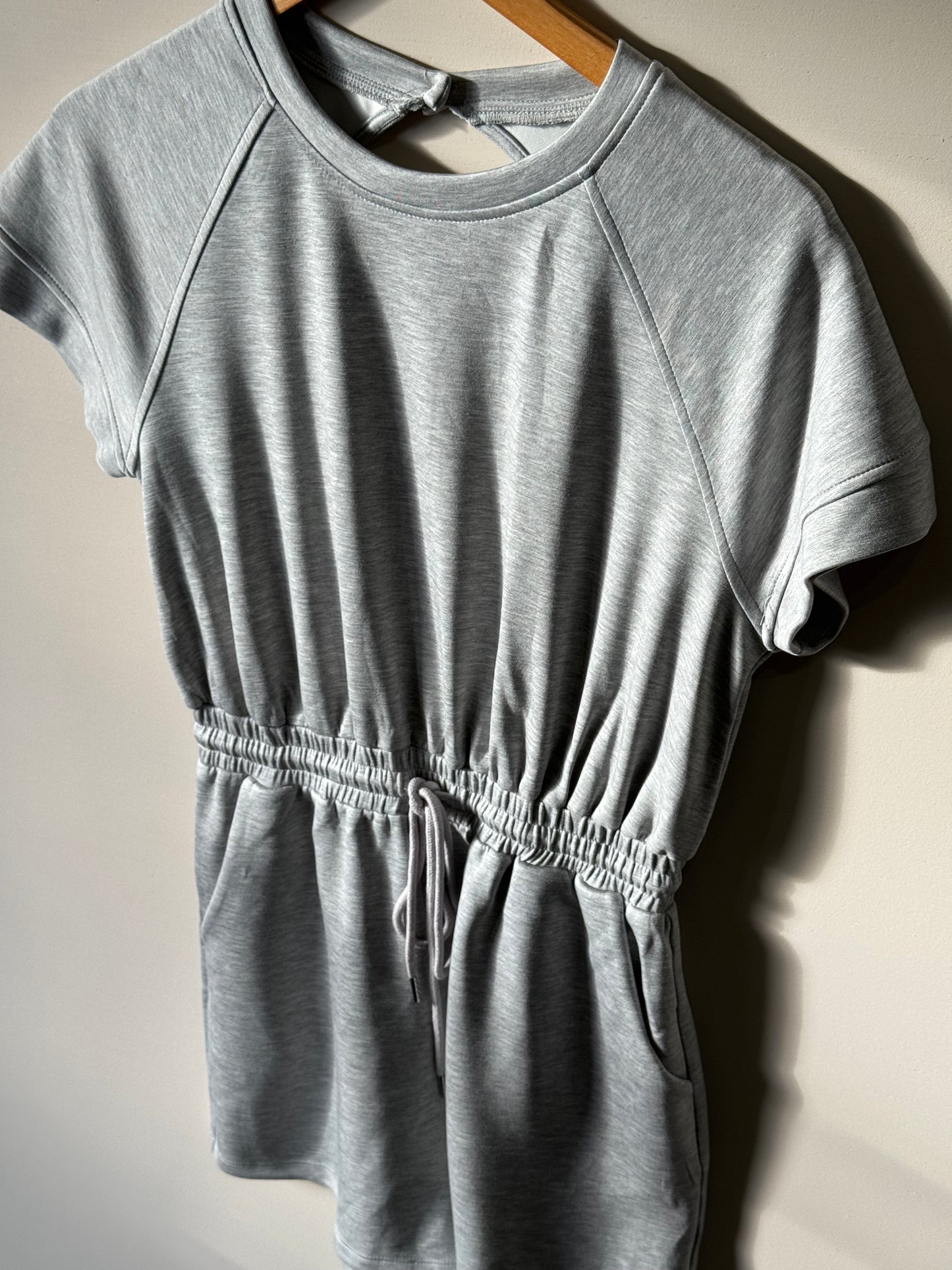 Doe and Rae - Soft Active-wear Back Cut-out Romper