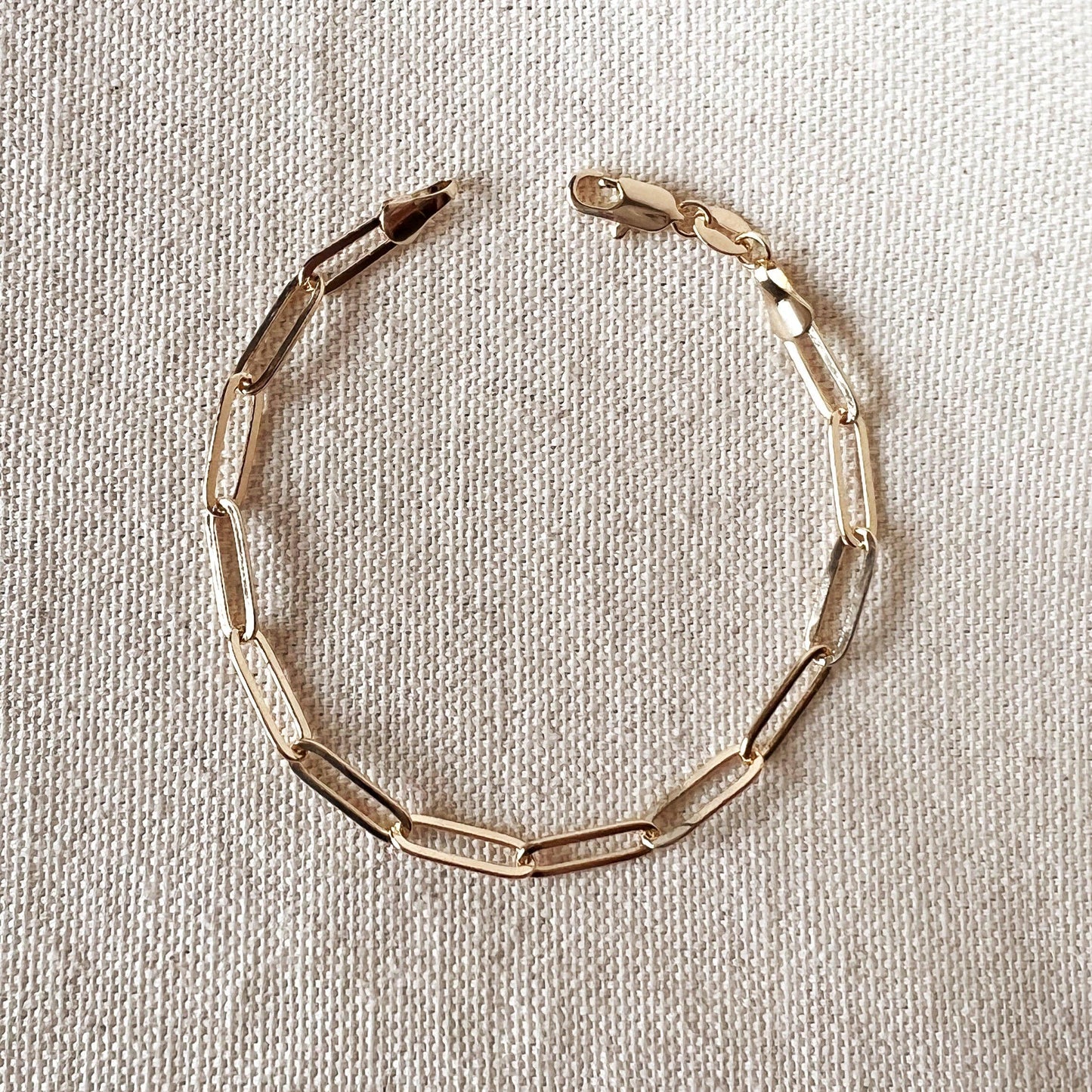GoldFi - 18k Gold Filled Classic Paperclip Bracelet