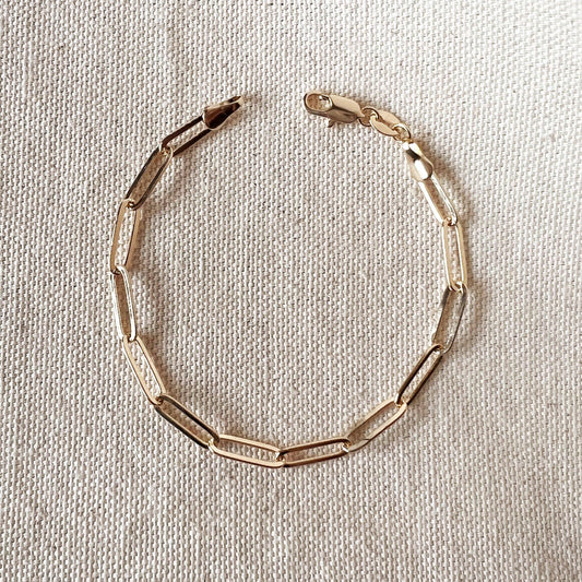 GoldFi - 18k Gold Filled Classic Paperclip Bracelet