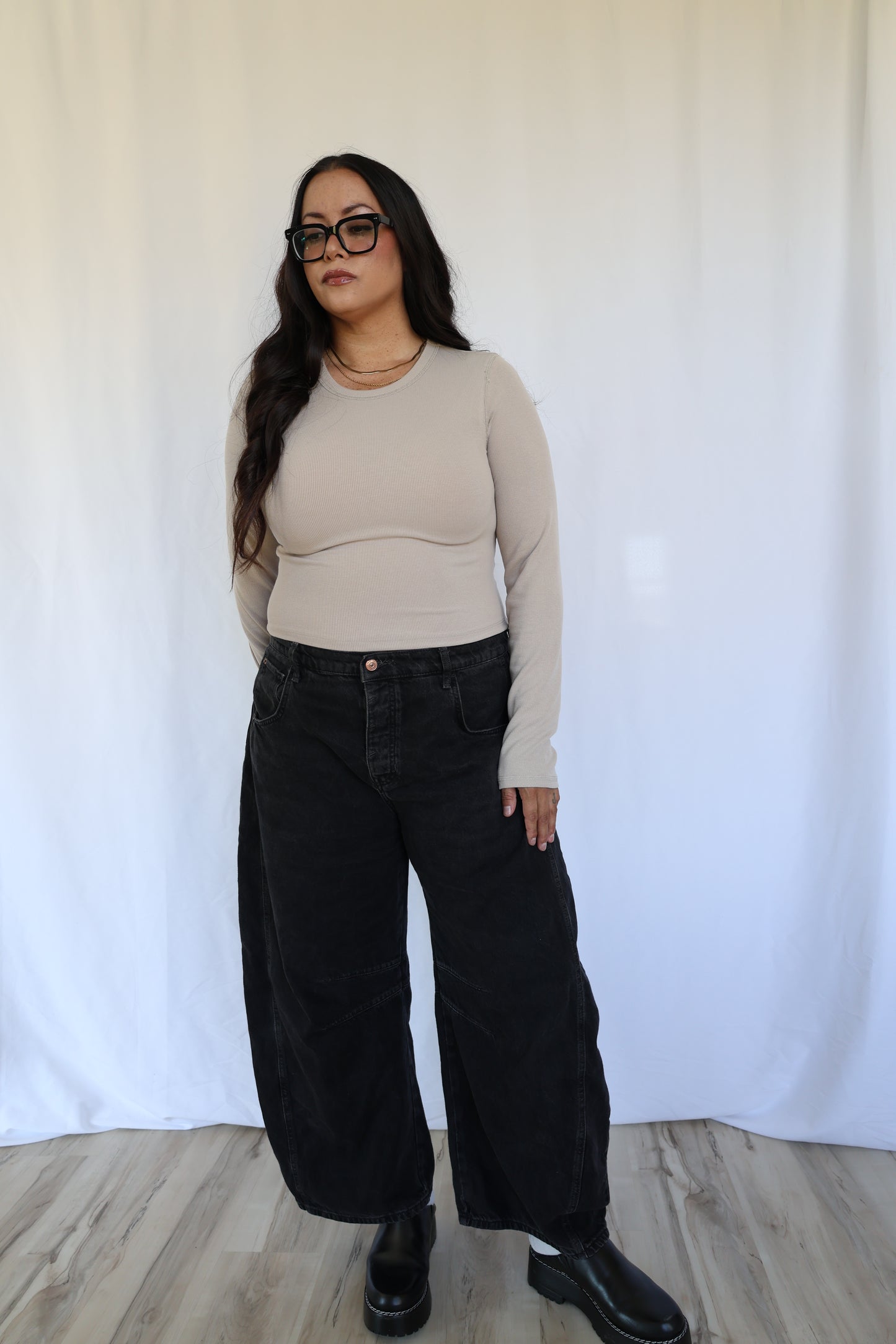 You Got This cropped long sleeve ribbed tee