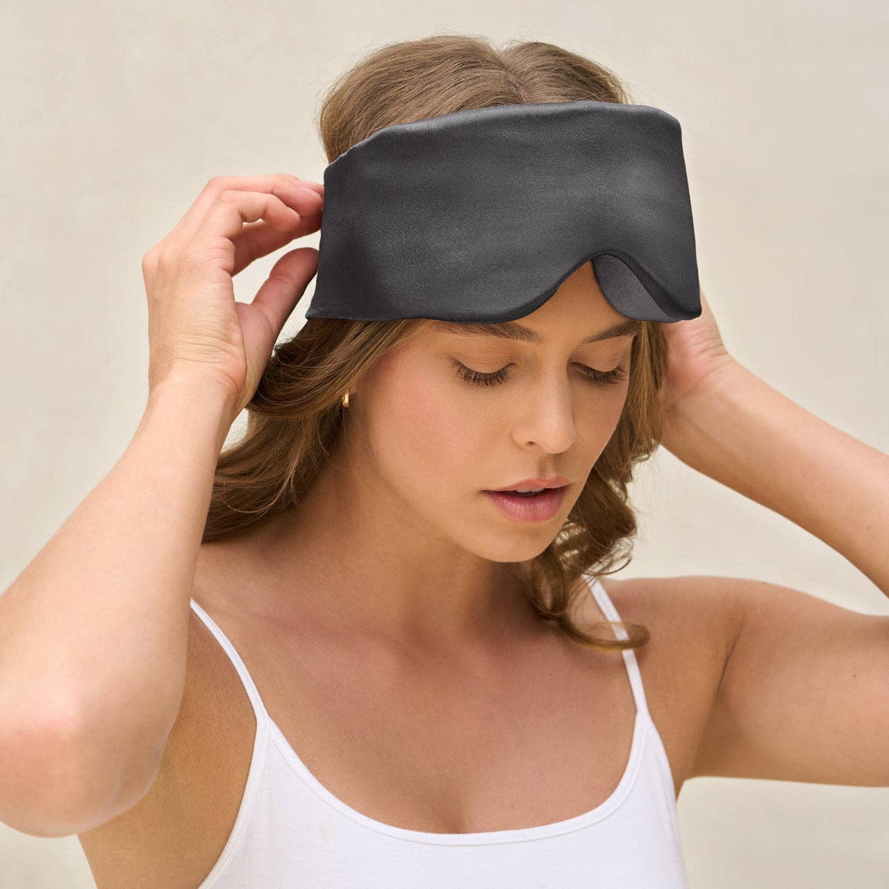 KITSCH - Charcoal Contour Pillow Eye Mask