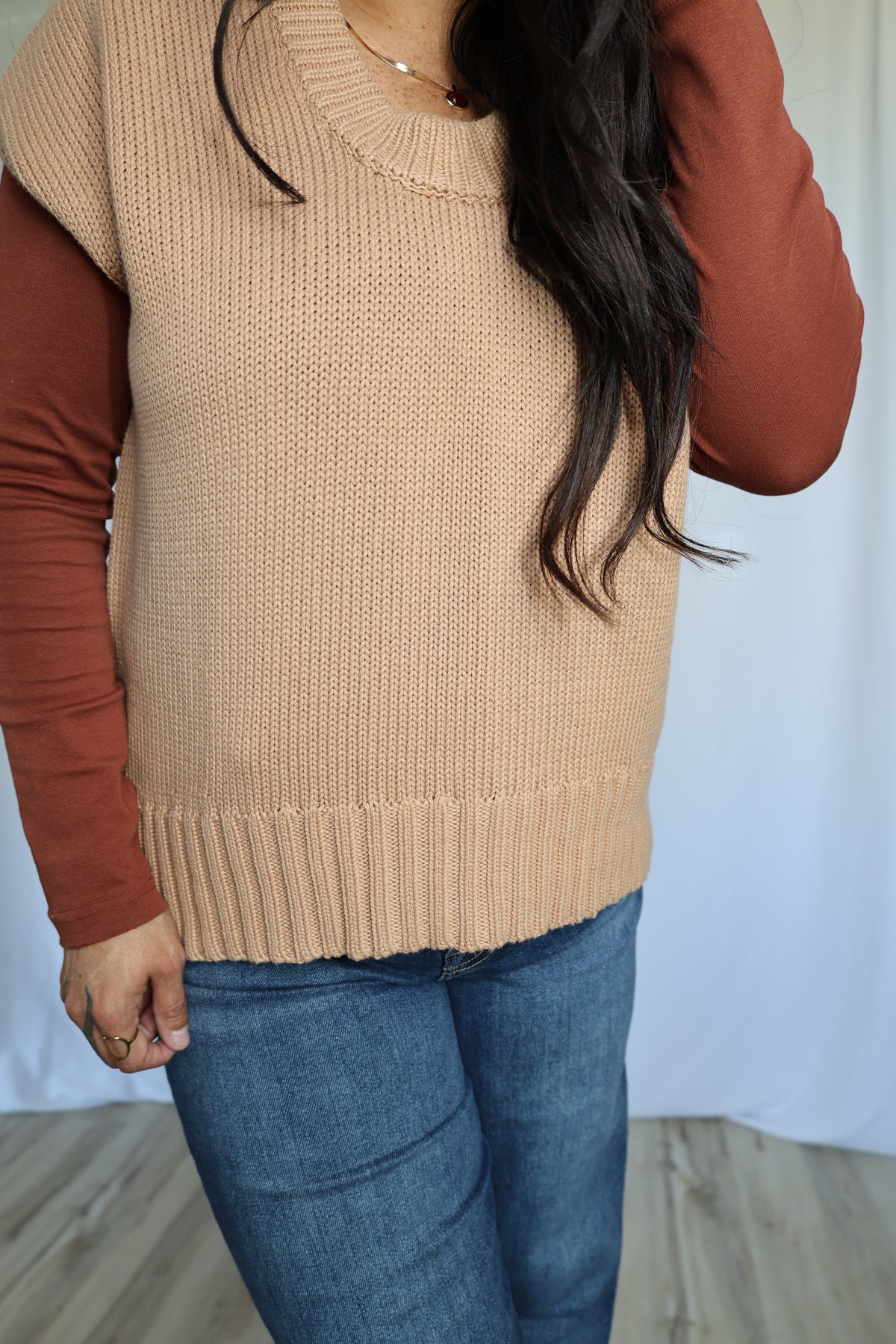 Where Do I Sign chunky knit sweater vest