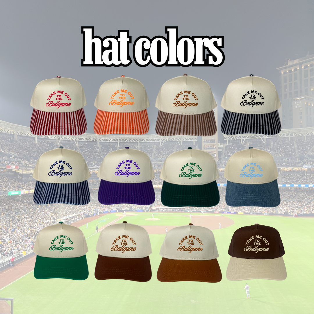 Ruby Moon - Take Me Out To The Ballgame-Baseball Game Hat